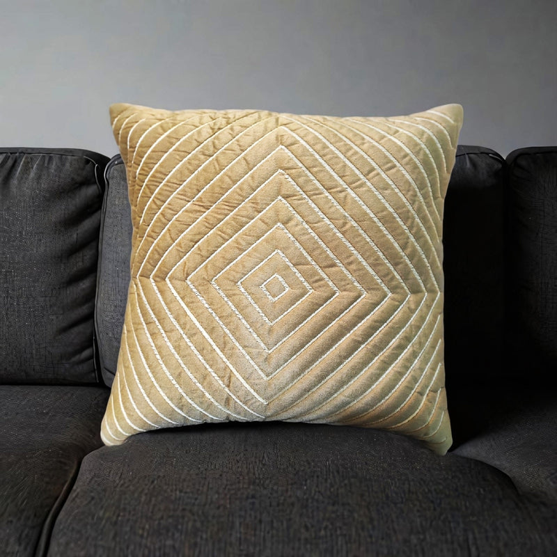 VAA Diamond Cushion Cover - Gold (40x40 cm) 1 Unit