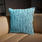 VAA Smocking Wave Cushion Cover - Teal Blue (40x40 cm) 1 Unit