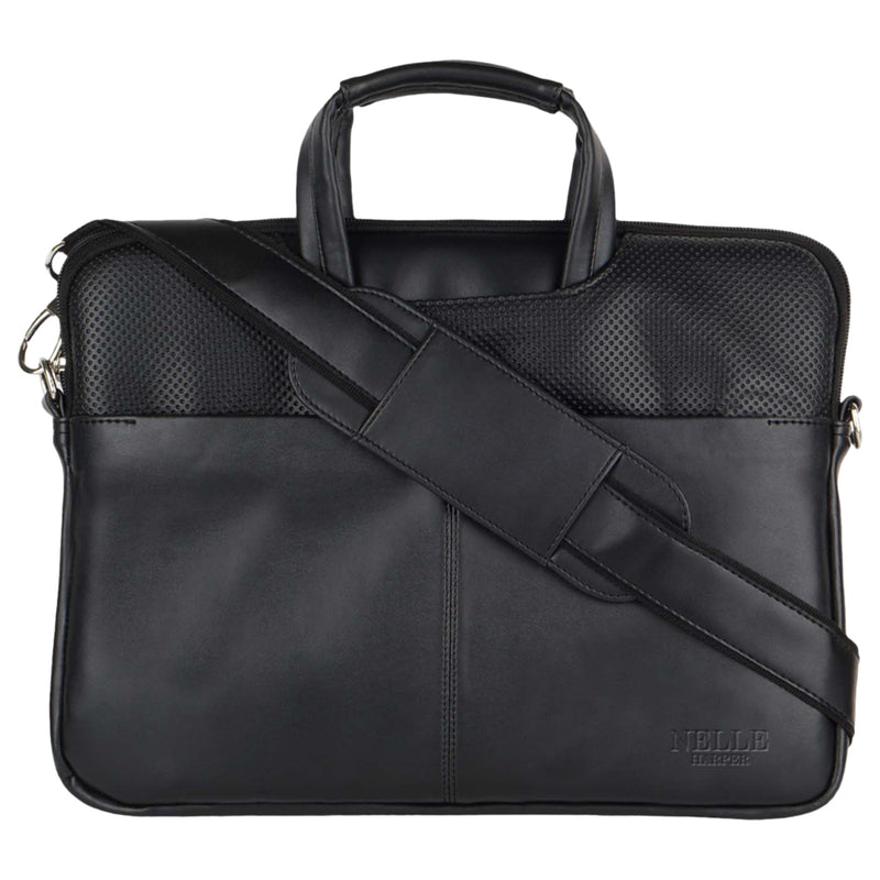 Anna Claire Laptop Bag - Black 33.02 x 3.17 x 26.67 cm