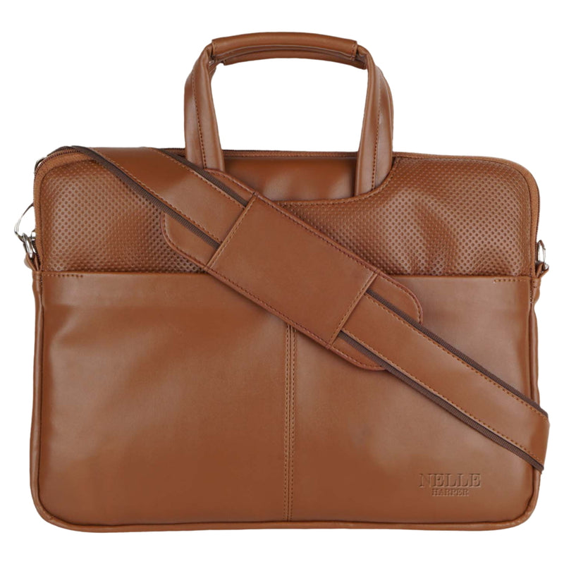 Anna Claire Laptop Bag - Tan 33.02 x 3.17 x 26.67 cm