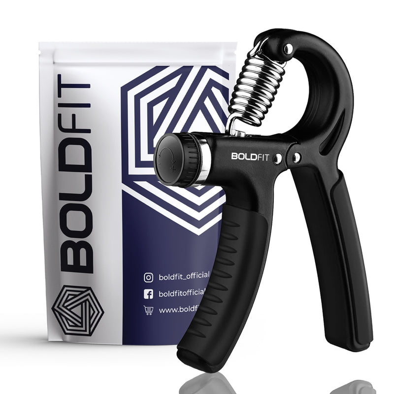 Boldfit Adjustable Hand Grip Strengthener (40 kg) - Black 1 Unit