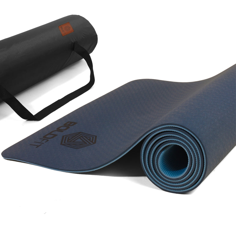 Boldfit Progrip Yoga Mat With Carrying Bag - Blue 1 Unit