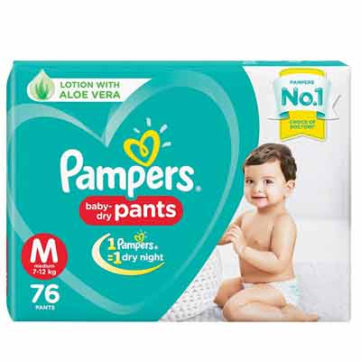 Pampers Pant Medium Diaper 76 Pcs