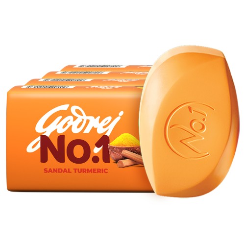 Godrej No.1 Sandal & Turmeric Soap (3+1) 600 Gm