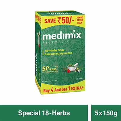 Medimix Ayurveda Classic Soap (4+1) 600 Gm