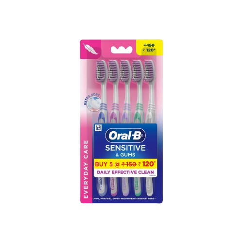 Oral B Sensitive Toothbrush Pack Of 5