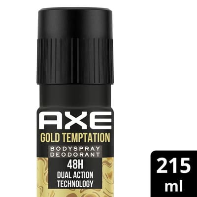 Axe Gold Temptation Deodorant Bodyspray For Men 215 Ml