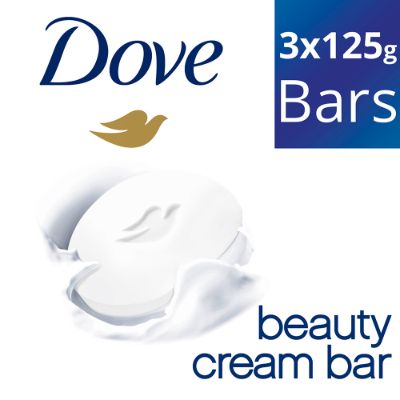 Cream Beauty Bar - Soft, Smooth, Moisturised Skin 3X125 Gm