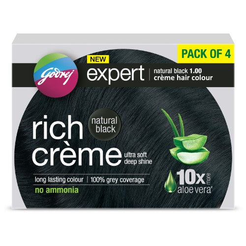 Godrej Expert Creme Natural Black Pack Of 4