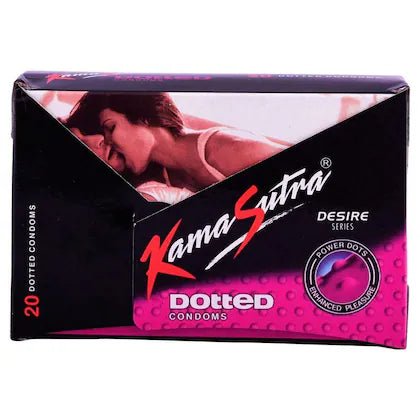 Kamasutra Dotted Enhanced Pleasure Condoms 20s (1x20)