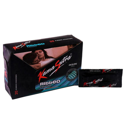 Kamasutra Ribbed Condoms - 20's Pack