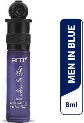 Aco Perfumes Men In Blue Alcohol - Free Attar Roll On 8ml