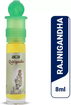 Aco Perfumes Rajnigandha Alcohol - Free Attar Roll On 8ml