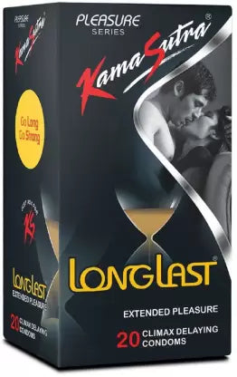 Kamasutra Long Lasting Climax Delaying Condoms 20s (1x20)