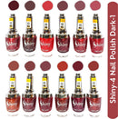 Shop Shiny Dark- 1 Nail Polish Shiny-  4 (Pack of 12, 9.9ML Each)