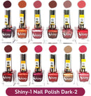 Shop Shiny Dark- 2 Nail Polish Shiny- 1 (Pack of 12, 9.9ML Each)