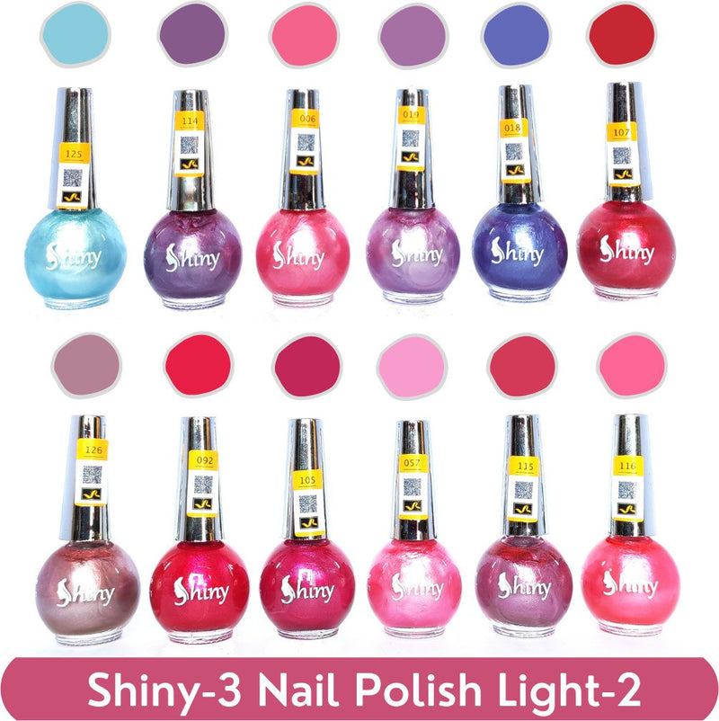 Shop Shiny Light- 2 Nail Polish Shiny- 3 (Pack of 12, 8ML Each)