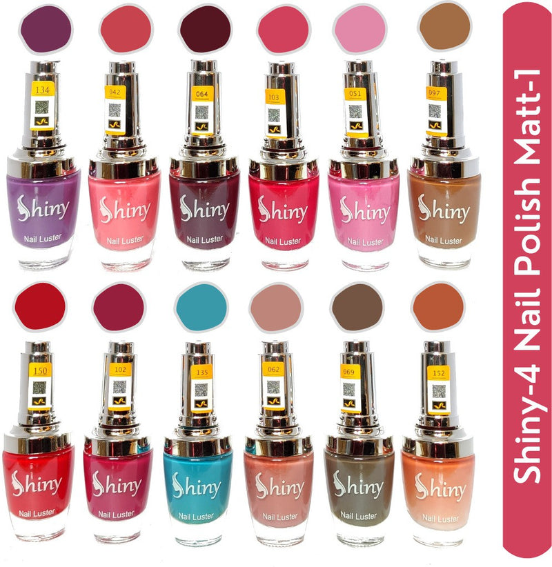 Shop Shiny Matt- 1 Nail Polish Shiny-  4 (Pack of 12, 9.9ML Each)
