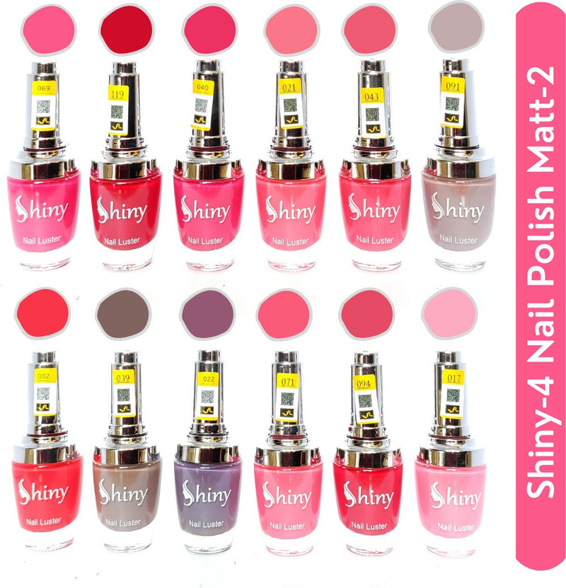 Shop Shiny Matt- 2 Nail Polish Shiny-  4 (Pack of 12, 9.9ML Each)