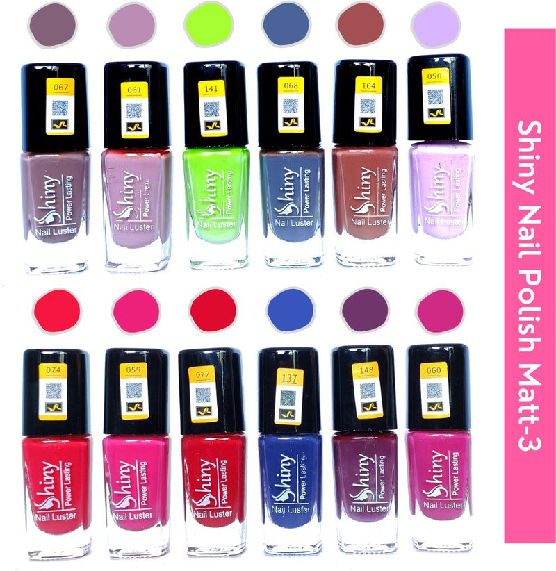 Shop Shiny Matt- 3 Nail Polish Shiny- 2 (Pack of 12, 9.9ML Each)