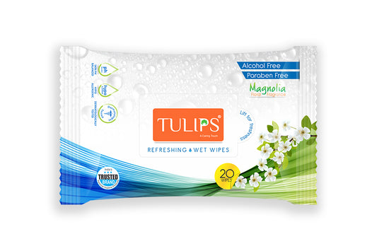 Shop Tulips Refreshing Wet Wipes Magnolia 20 Wipes