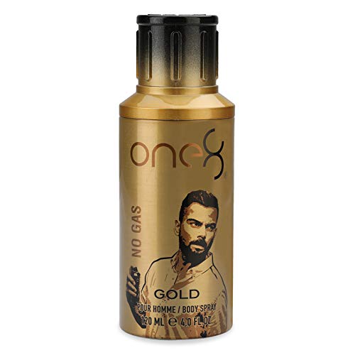Shop One 8 by Virat Kohli No Gas Gold Perfume Body Spray For Men, 120 ml