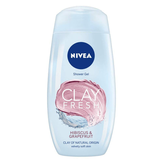 Nivea Clay Fresh Shower Gel - Hibiscus & Grapefruit 250 ml