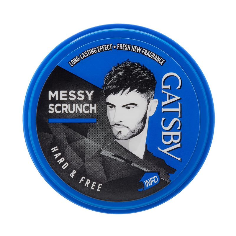 Gatsby Hard & Free Messyscrunch Hair Styling Wax 75 Gm