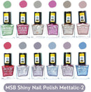 Shop MSB Mattalic- 2 Nail Polish (Pack of 12, 8ML Each)