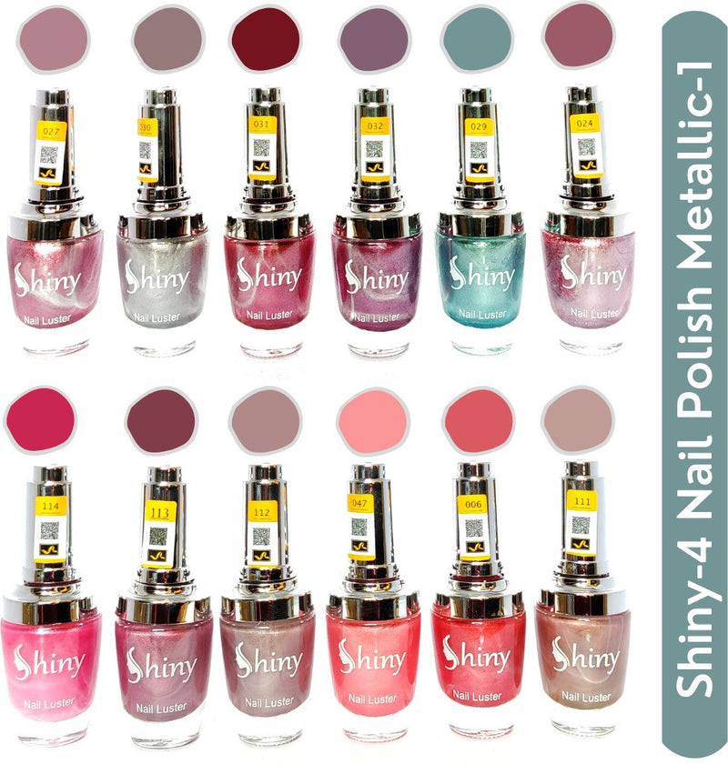Shop Shiny Mattalic- 1 Nail Polish Shiny-  4 (Pack of 12, 9.9ML Each)