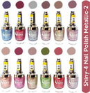 Shop Shiny Mattalic- 2 Nail Polish Shiny-  4 (Pack of 12, 9.9ML Each)