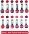 Shop Shiny Red Maroon and Red Mix Nail Polish Shiny- 1 (Pack of 12, 9.9ML Each)