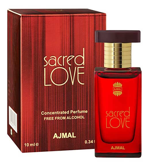 Ajmal Sacred Love Concentrated Floral Perfume Free From Alcohol For Women (10 ml)