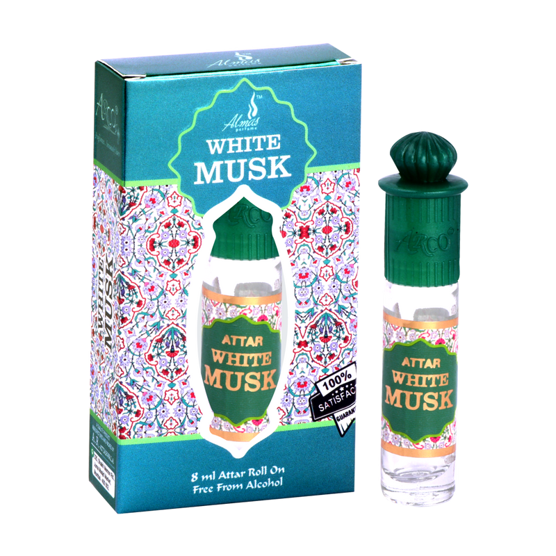 Shop Almas Attar  WHITE MUSK | Taj Ittar | Alcohol Free Perfume Oil 8ML