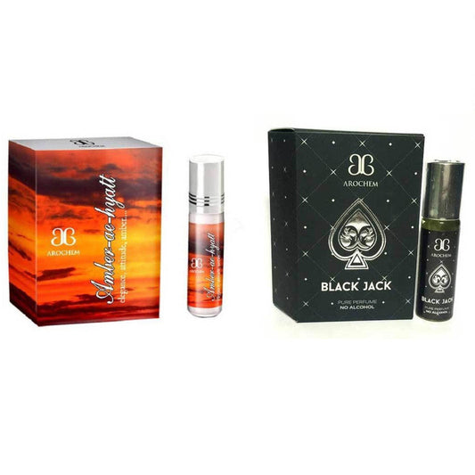 Shop Arochem Amber Ae Hyatt,  Black Jack Attar 6ML - 2pcs