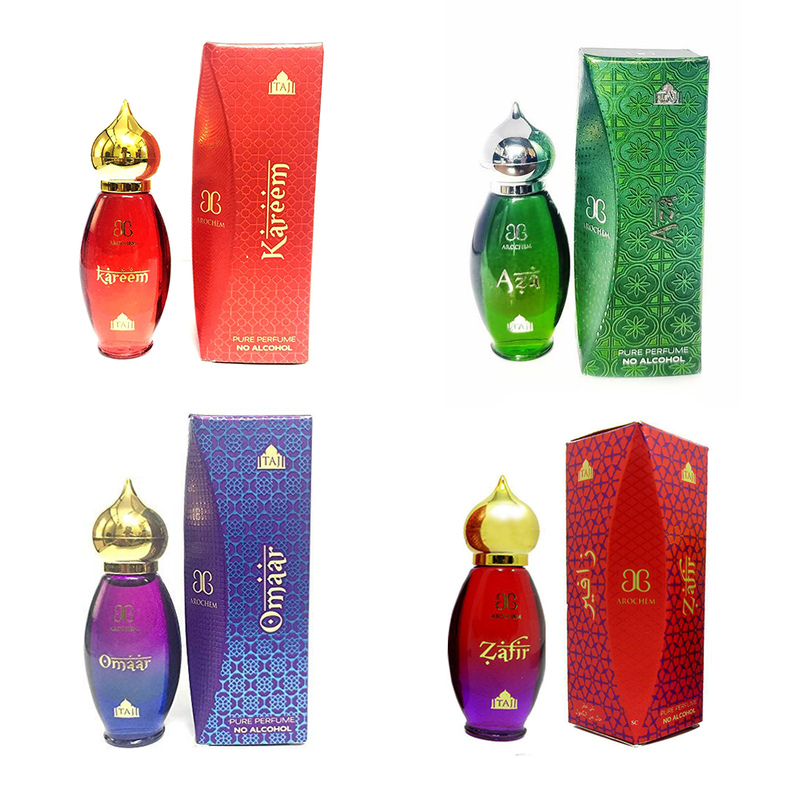 Shop Arochem Kareem, Zafir, Omaar and Aza Attar 9ML - 4pcs