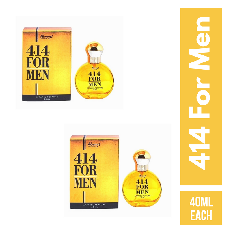 Always 414 For Men Perfume 40ML Each (Pack of 2)