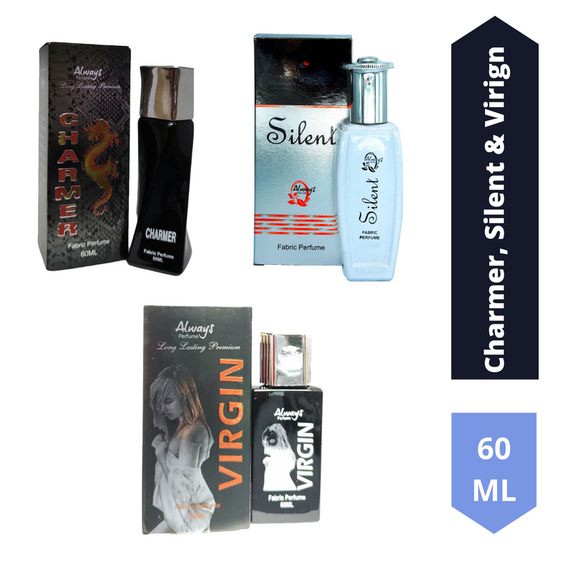 Shop Always Charmer, Silent and Virgin Perfume 60ML Each (Pack of 3)