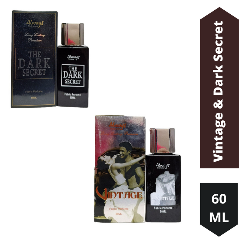Shop Always Dark Secret and Vintage Perfume 60ML Each (Pack of 2)