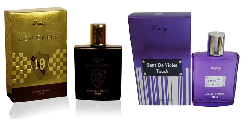 Shop Always Tom Woody & Scent DE Violet Touch Perfume 100ML Each (Pack of 2)