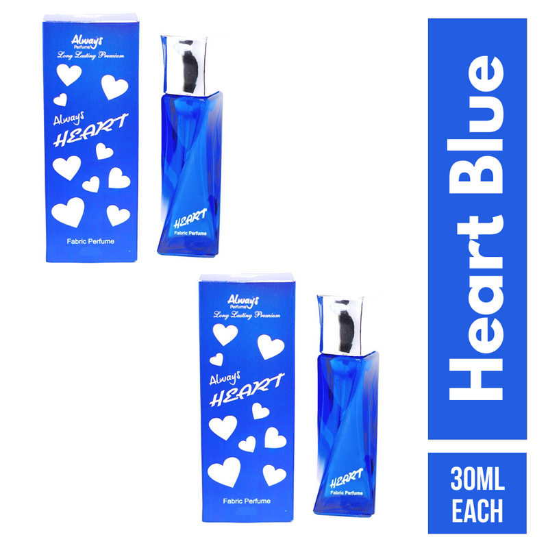Always Heart Blue Perfume 30ML Each (Pack of 2)
