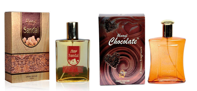 Always Sandal & Chocolate Perfume 100ML Each (Pack of 2)