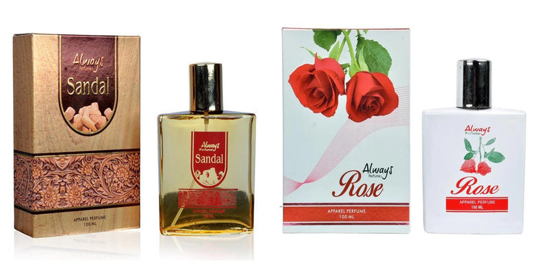 Shop Always Scent De Touch & Rose Perfume 100ML Each (Pack of 2)