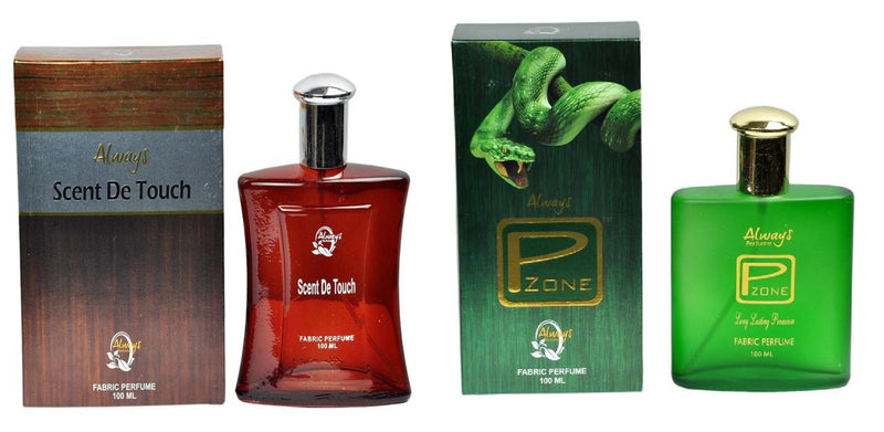 Always Scent De Touch & Pzone Perfume 100ML Each (Pack of 2)