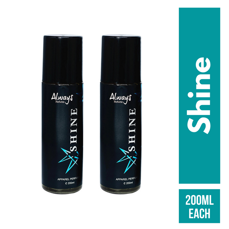 Always Shiny Black Perfume 100ML Each (Pack of 2)