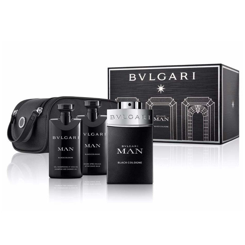 Shop BVLGARI Man Black 3 Piece Gift Set For Men