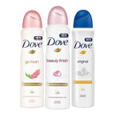 Shop Dove Go Fresh Pomegranate, Beauty Finish, Original Pack of 3 Deodorant Sprays For Women