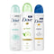 Shop Dove Sensitive, Mineral Touch, Go Fresh Cucumber Pack of 3 Deodorant SpraysåÊForåÊWomen