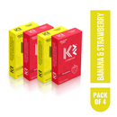 Shop K2 Delight Series Banana And Strawberry Flavored Condom 10s Each (Pack of 4)
