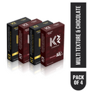 Shop K2 Premium Series X Four And Chocolate Condom 10s Each (Pack of 4)